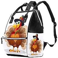 Thanksgiving Turkey Diaper Bag Backpack Baby Nappy Changing Bags Multi Function Large Capacity Travel Bag