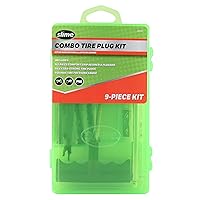 Slime 20133 Tire Repair Tackle Kit, Large, Contains Strings, Tools and Pencil Gauge, 9 Pieces