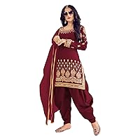 Xclusive Women's Ready to wear Indian/Pakistani Dhoti Style Salwar Kameez for Womens(D-2496)
