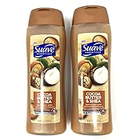 Suave Essentails 18 Oz Cocoa Butter & Shea Gentle Body Wash (2 Pack) - 36 ounces Total