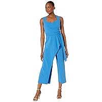 Adrianna Papell Draped Knit Crepe Jumpsuit
