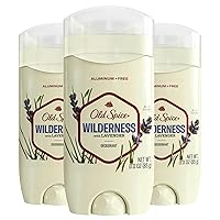 Old Spice Men's Deodorant Aluminum-Free Wilderness with Lavender, 3oz (Pack of 3)