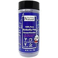 NPG 100% Pure Blue Butterfly Pea Flower Powder 7 oz(198 g), All Natural Non GMO Blue Food Coloring Powder Rich in Antioxidants,Caffeine Free Gluten Free Vegan