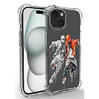 Dancer Case for iPhone 15 with Stand,Drop Protection Slim Phone Case Cover for iPhone 15 - Street Dancer