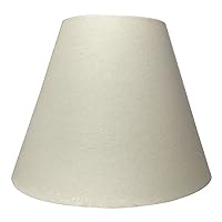 Deep Empire Hardback Lamp Shade, Linen Eggshell, 8 x 14 x 11, HB-608-14LNEG