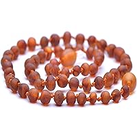 RAW Baltic Amber Necklace - Natural Amber from Baltic Region, Genuine Baltic Amber