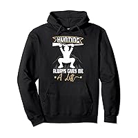Funny Hunting Fitness Tee Graphic Humor Novelty Workout Pullover Hoodie