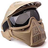 Yzpacc Airsoft Mask With Goggles, Foldable Half Face Airsoft Mesh Mask With  Ear Protection For Paintball Shooting Cosplay Cs Game (Camo