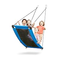HearthSong 60 Inch SkyCurve Rectangular Platform Swing with Comfy Mat and Steel Frame, Holds up to 400 lbs.