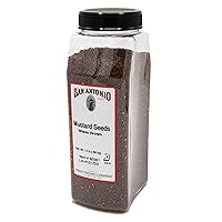 San Antonio 24 Ounce Premium Whole Brown Mustard Seed, 1.5 Pound Bulk Seeds