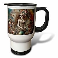 3dRose Cassie Peters Digital Art - Mermaid Child Collage - Travel Mugs (tm-385433-1)