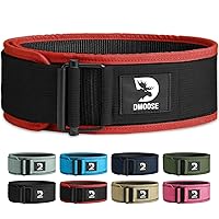 DMoose Fitness Weight Lifting Belt - Auto Locking Gym Belt for Olympic Training, WOD, Cross Training for Men and Women - 4