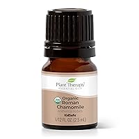 Plant Therapy Organic Roman Chamomile Essential Oil 2.5 mL (1/12 oz) 100% Pure, Undiluted, Therapeutic Grade