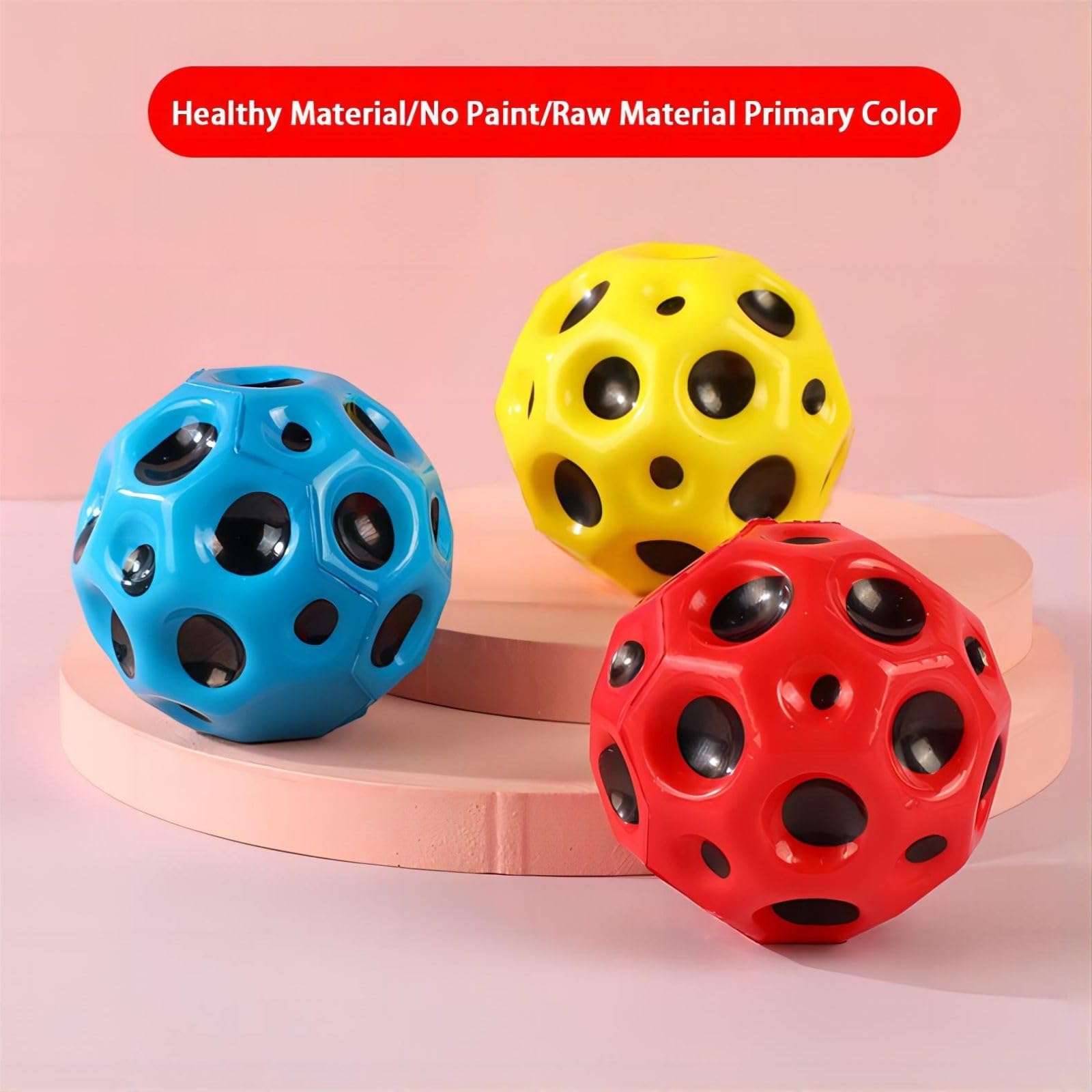 Space Ball - Super High Bouncing Bounciest Lightweight Foam Ball,Improve Hand-Eye Coordination,Easy to Grip and Catch, Which Used by Athletes as a Sport Training Ball,Great Sensory Ball for Kids