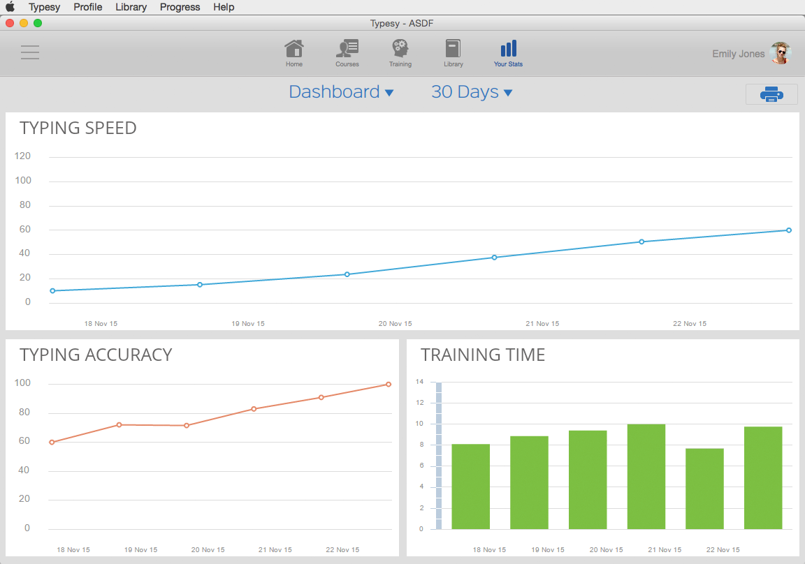 Typesy Typing Instructor Software - Download for MAC