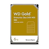 Western Digital 6TB WD Gold Enterprise Class Internal Hard Drive - 7200 RPM Class, SATA 6 Gb/s, 256 MB Cache, 3.5