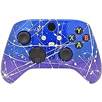 Hand Airbrushed Fade Custom Controller Compatible with Series X/S & One (Series X/S Blue & Purple White Drip)