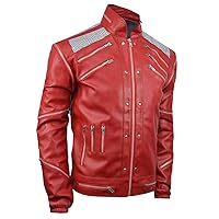 MJ Beat It Jacket, Song - Red - Faux Leather