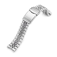 20mm Metal Watch Band compatible with Seiko SPB143, Super-J Louis Brushed V-Clasp