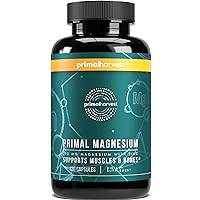 Magnesium Supplement Complex 310mg by Primal Harvest with Magnesium Glycinate, Citrate, Malate, and Zinc 120 Capsules