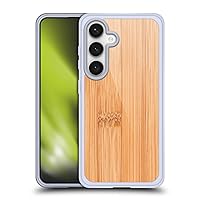 Head Case Designs Officially Licensed PLdesign Light Brown Bamboo Wood and Rust Prints Soft Gel Case Compatible with Samsung Galaxy S24 5G and Compatible with MagSafe Accessories