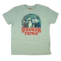 Stranger Things Men's Eleven Dustin Mike and Lucas Logo T-Shirt