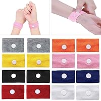 Kitmate Motion Sickness Bands,8 Pair Natural Acupressure Nausea Relief Wristbands Anti Nausea Bracelet for Sea Car Flying Travel Sickness Pregnancy Morning Sickness Drug-Free