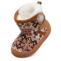 JIASUQI Baby Toddler Boots Warm Winter Boots Slippers for Toddler Boys Girls
