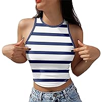 Crop Tops Short Tank Tops for Women Bright Green Crop Top Spring Outfits for Women 2024 Trendy Hey Nuts Womens Summer Tops 2024 Womens Fashion 2023 Silk Tank Tops for Women Blue XXL