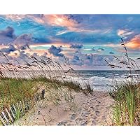 Heritage Puzzle High Tide Ocean Puzzle - Puzzles for Adults 1000 Pieces Beach - 30in x 24in Finished Size - 1000 Pc Puzzles for Adults - Beach Puzzles for Adults - Ocean Puzzles for Adults 1000 Piece