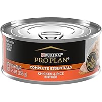 Purina Pro Plan Complete Essentials High Protein Cat Food Wet Gravy, Chicken and Rice Entree - (Pack of 24) 5.5 oz. Pull-Top Cans