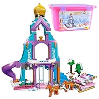 Girls Princess Castle Building Blocks Toys , 490 Pieces Girls Dream Royal Holiday Castle Palace Building Bricks Playset Toy with Carriage , Storage Box ,Christmas Xmas Birthday Gifts for Girls Ages 6+