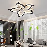 Fan Light,Chandeliers,27Inches Ceiling Fan with Lights Remote Control Dimmable LED, 6 Gear Wind Speed Fan Light