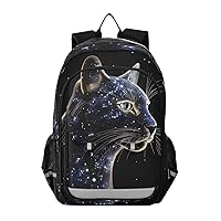 ALAZA Black Galaxy Laptop Backpack Purse for Women Men Travel Bag Casual Daypack with Compartment & Multiple Pockets