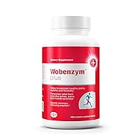 Wobenzym Douglas Laboratories Plus - Joint Support & Muscle Recover*y - with Bromelain, Rutin & Trypsin - Proteolytic Enzymes - Enteric-Coated Tablets - 480 Tablets