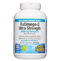 Natural Factors, Ultra Strength RxOmega-3 Fish Oil, DHA and EPA, 150 Softgels
