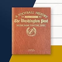 Signature gifts Personalized College Football Newspaper History Book, A3 Large Deluxe Hardcover - College Football Fan, Alumni, Students Keepsake Gift