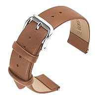 cobee Leather Watch Straps, Soft Calfskin Leather Watch Band Quick Release Leather Replacement Watchband for Men Women Universal Watches Bracelet Stainless Steel Clasp Buckle