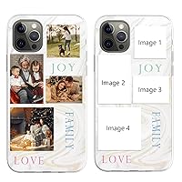 Custom Phone case Phone Case for iPhone 11 12 Pro Max X XR Xs Max Soft Silicone TPU 3in1 Shockproof Protective Phone Cover Multi-Picture Collages Customized for Valentines Birthday Xmas Gifts