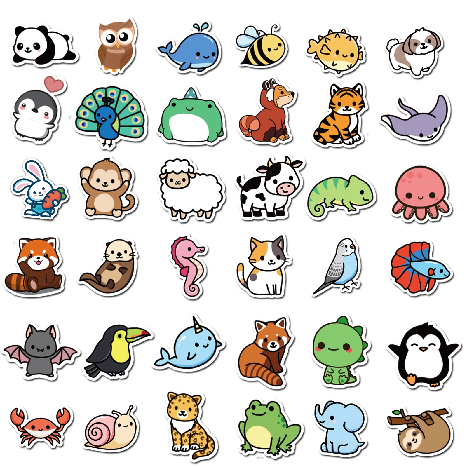 Cute Animal Sticker Pack 4 Sticker for Sale by littlemandyart  Cute easy  drawings, Cute cartoon drawings, Cute little drawings
