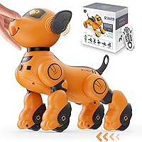 VATOS Robot Dog Toy for Kids, Voice & 2.4GHz Remote Control Robot Pet with Interactive Touch Sensors, Over 20+ Responses, Program Mode, Robotic Puppy Toy for Kids Boys & Girls