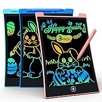 KOKODI Kids Toys 3 Packs LCD Writing Tablet, Colorful Toddler Drawing Pad Doodle Board Erasable, Educational Learning Toys Birthday Gifts for Girls Boys Age 3 4 5 6 7 8, Pink Blue Green