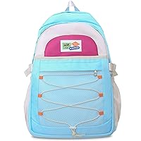 Fashion Backpack Casual Vintage Bookbags Sports Lightweight Travel Daypacks (Blue)