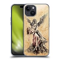 Head Case Designs Officially Licensed Sarah Richter Stone Angel Gothic Soft Gel Case Compatible with Apple iPhone 15