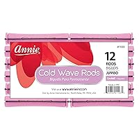 Long Cold Wave Rods with Rubber Band for Hair Curling and Perm Styling - Orchid - Set of 3 Packs of 12 (36 Pieces)