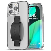 Loop Case for iPhone 15 Pro (2023) Hand Strap Grip Cover with Soft-Touch Silicone Finger Phone Holder (Crystal Clear)