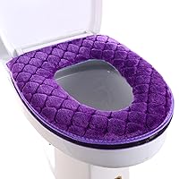Toilet Seat Cover Cushion Pads Thicken Bathroom Toilet Cushion Washable Reusable Warm Toilet Seat Mat Toilet Cover Pads Toilet Seat Mat U Shaped Toilet Seat Covers For Bathroom Toilet Seat Cover Pad
