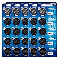 Renata CR2016 Batteries - 3V Lithium Coin Cell 2016 Battery (25 Count)
