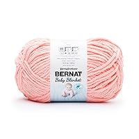 Bernat BABY BLANKET BB Coral Blossom Yarn - 1 Pack of 10.5oz/300g - Polyester - #6 Super Bulky - 220 Yards - Knitting/Crochet
