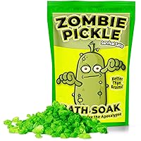 Zombie Pickle Survival Bath Salts - Cool Dill Pickle Bath Soak - Funny Bath Gift for Zombie Lovers - Pickle Lovers Stocking Stuffer - Relax and Survive The Apocalypse